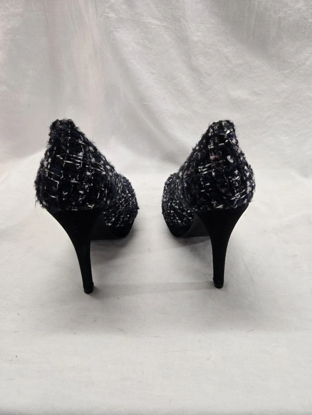 Tory Burch Women’s Women's Size 7.5 Peggy Tweed  Platform Pump Heels Shoes